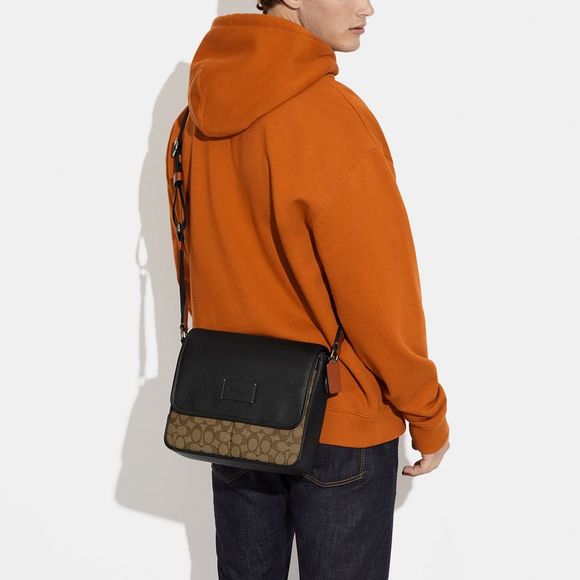 NWT Coach Outlet Sprint Map Bag 25 In Signature Jacquard - Picture 4 of 5